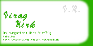 virag mirk business card